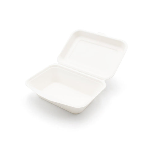 Burger & Fries Box 7 x 5 Bagasse Clamshell x 500