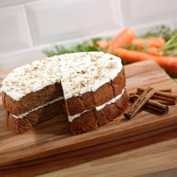 PRE ORDER -Gluten Free Carrot Cake 9" (14 pre-portioned)