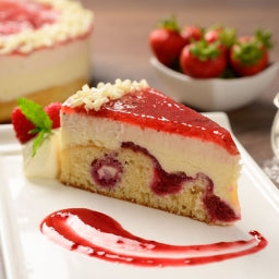 PRE ORDER -Raspberry, Strawberry and Lemon Torte (14 portions), Pre-cut