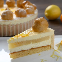 PRE ORDER -Sicilian Lemon & Orange Charlotte Whole 100g (14 Portions)