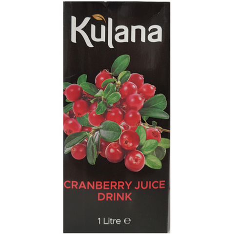 KULANA CRANBERRYJUICE 1LTR X 12