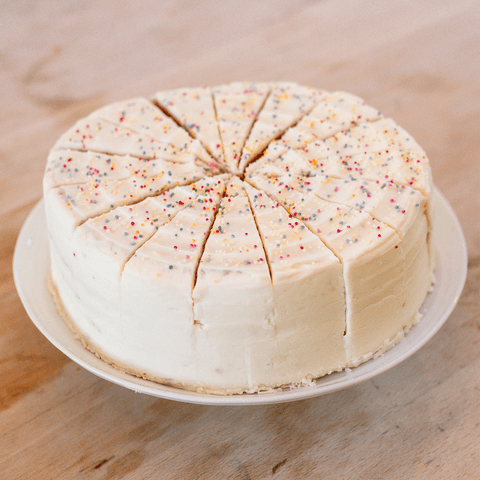 PRE ORDER - Rainbow Cake (16 pre-portioned)