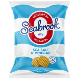 Salt & Vinegar Crisps SEABROOK 32 X 31.8g