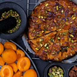 PRE ORDER -Apricot and Pistachio Frangipane 10" (16 Pre-portioned)