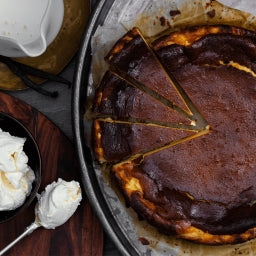 PRE ORDER -Burnt Basque Vanilla Cheesecake (16 Pre-portioned)