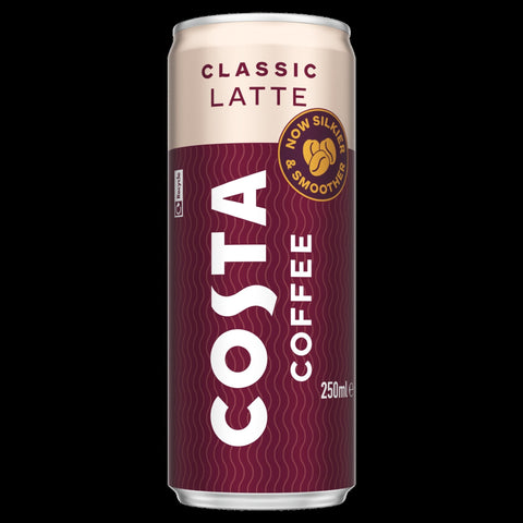 Costa classic latte coffee cans 250mlx12