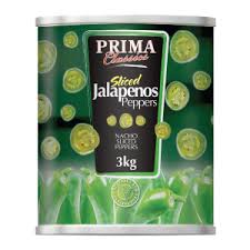 Prima Jalapeno's Sliced x 3kg