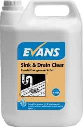 Evans sink and drain cleaner (2x5ltr)