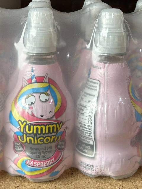 Wild waters Yummy Unicorn raspberry drink 270ml x 12