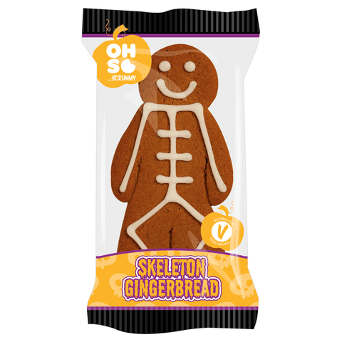Oh So Scrummy Halloween Skeleton Gingerbread 55g (20 Pack)
