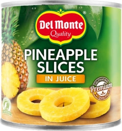 DEL MONTE PINEAPPLE SLICES IN JUICE - TINNED 820g