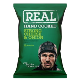 real crisps strong cheese and onion 35g x 24 pack