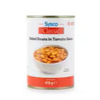 Sysco classic baked beans in tomato sauce 418g x 12