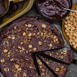 PRE ORDER -Chocolate, Hazelnut & Praline Torte (16 Pre-portioned)