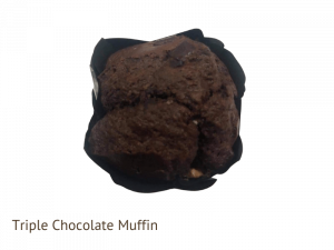 Triple chocolate muffin x1