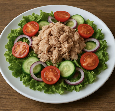 BUY 6 TINS & SAVE. Caters Choice Tuna Chunks In Brine 1.88kg. At only £8.59 per tin.