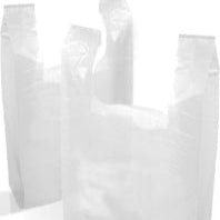 Vest Carrier Bags White x 100
